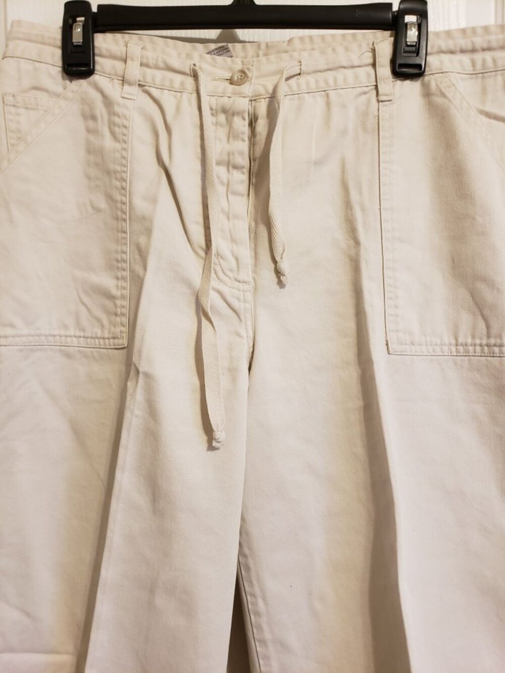 Jones New York Sports 100% cotton, khaki color straight leg pants, size 14 - Picture 2 of 7